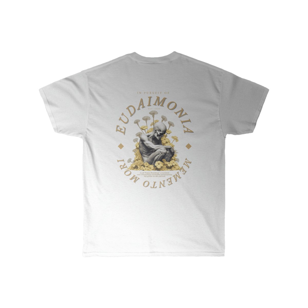 Eudaimonia Clothing - Memento Mori Gold - 2 - tshirts -